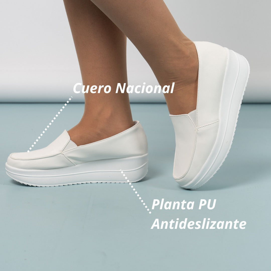 Zapatos Modelo Blanco Liso