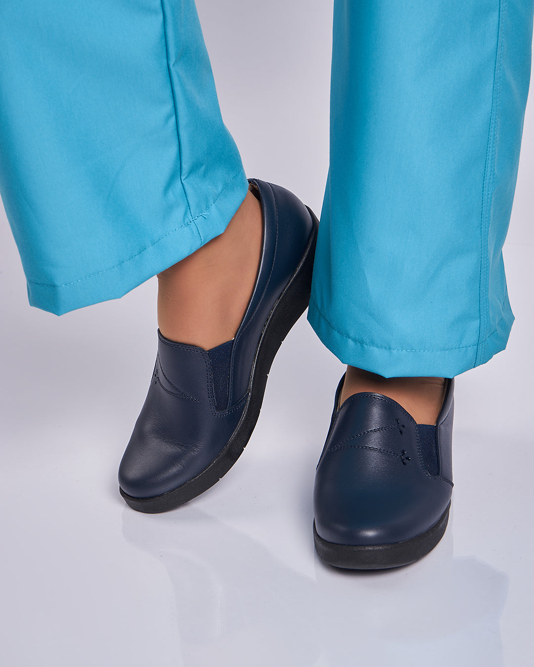 Zapatos Modelo Azul Flores