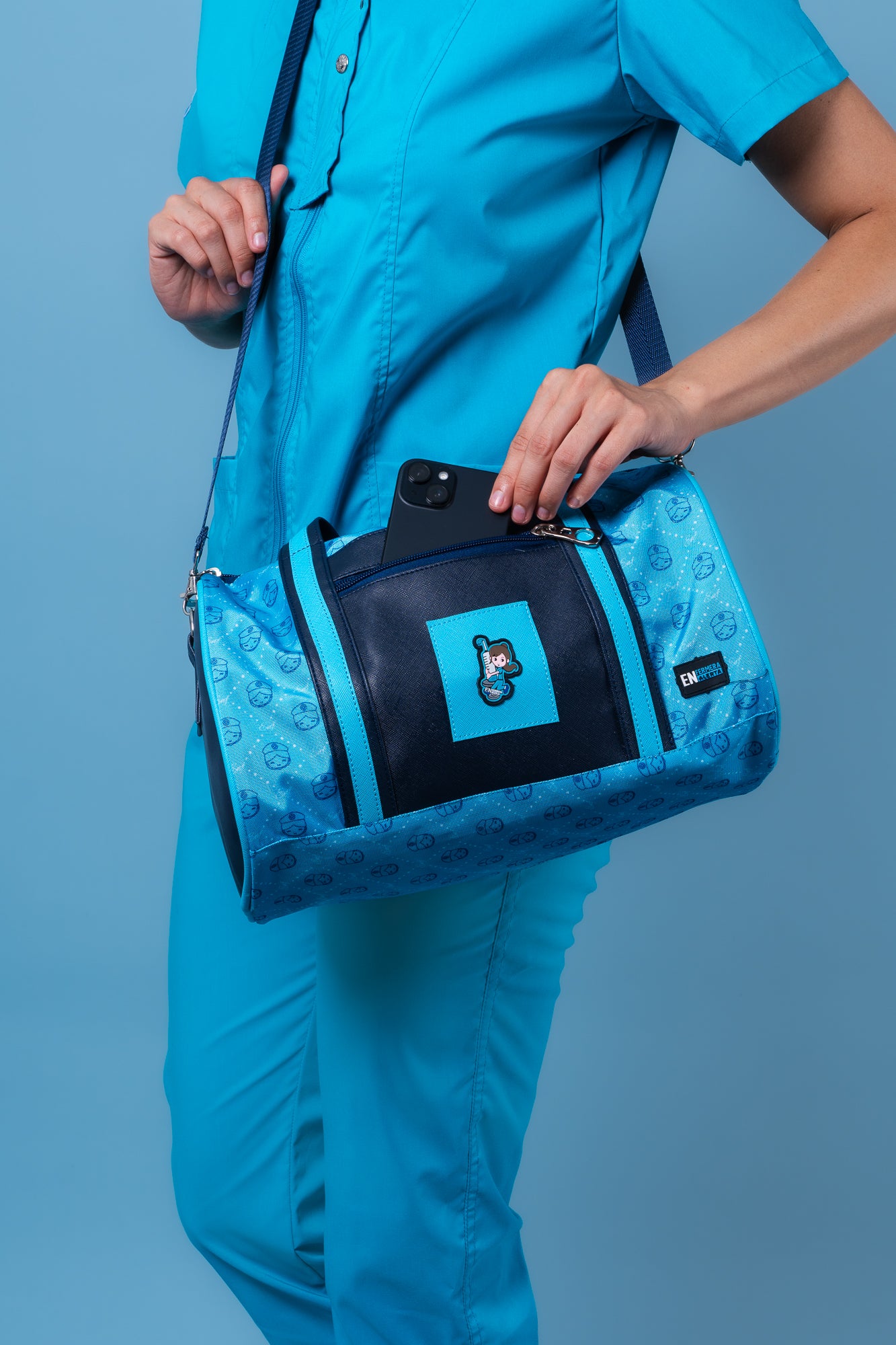 Bolso Barril Turquesa