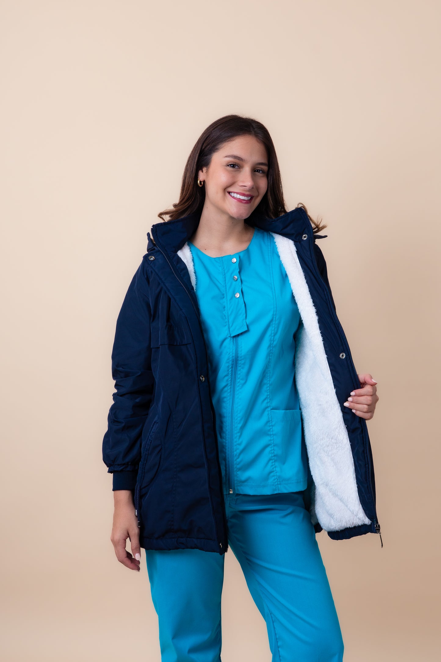 CASACA PARKA AZUL