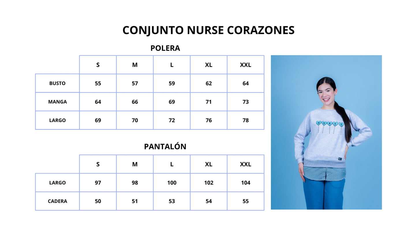 Conjunto Nurse Corazones