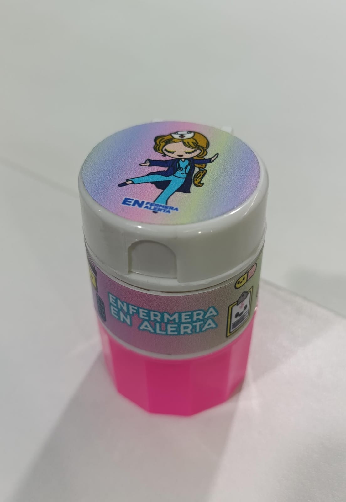Triturador rosado enfermera