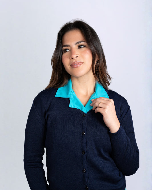 Chaqueta de algodón Azul