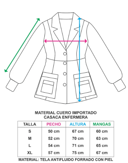 Casaca Turquesa Cuello Sastre (Con forro)