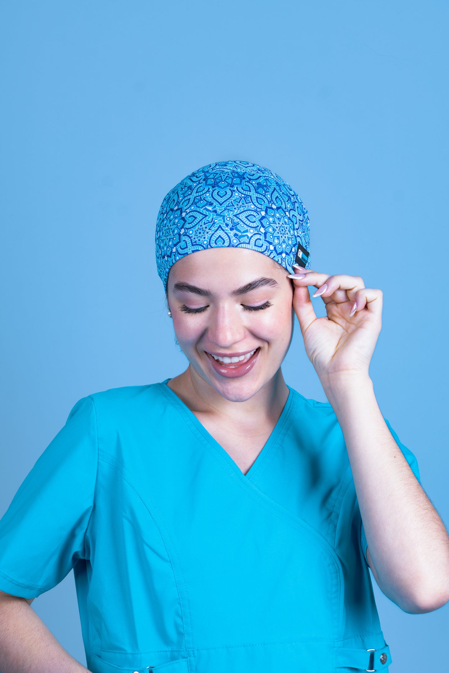 Gorro Quirúrgico - Mandala Azul II
