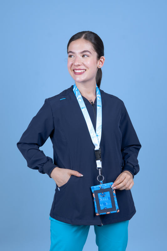 Portafotocheck Enfermera Turquesa