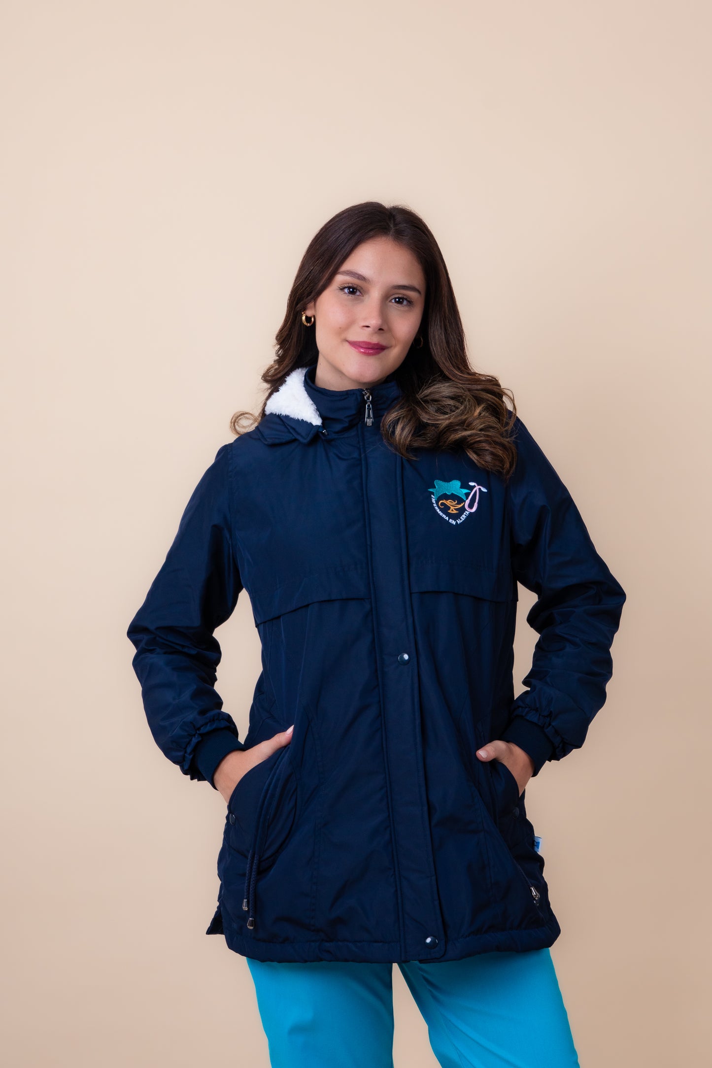 CASACA PARKA AZUL