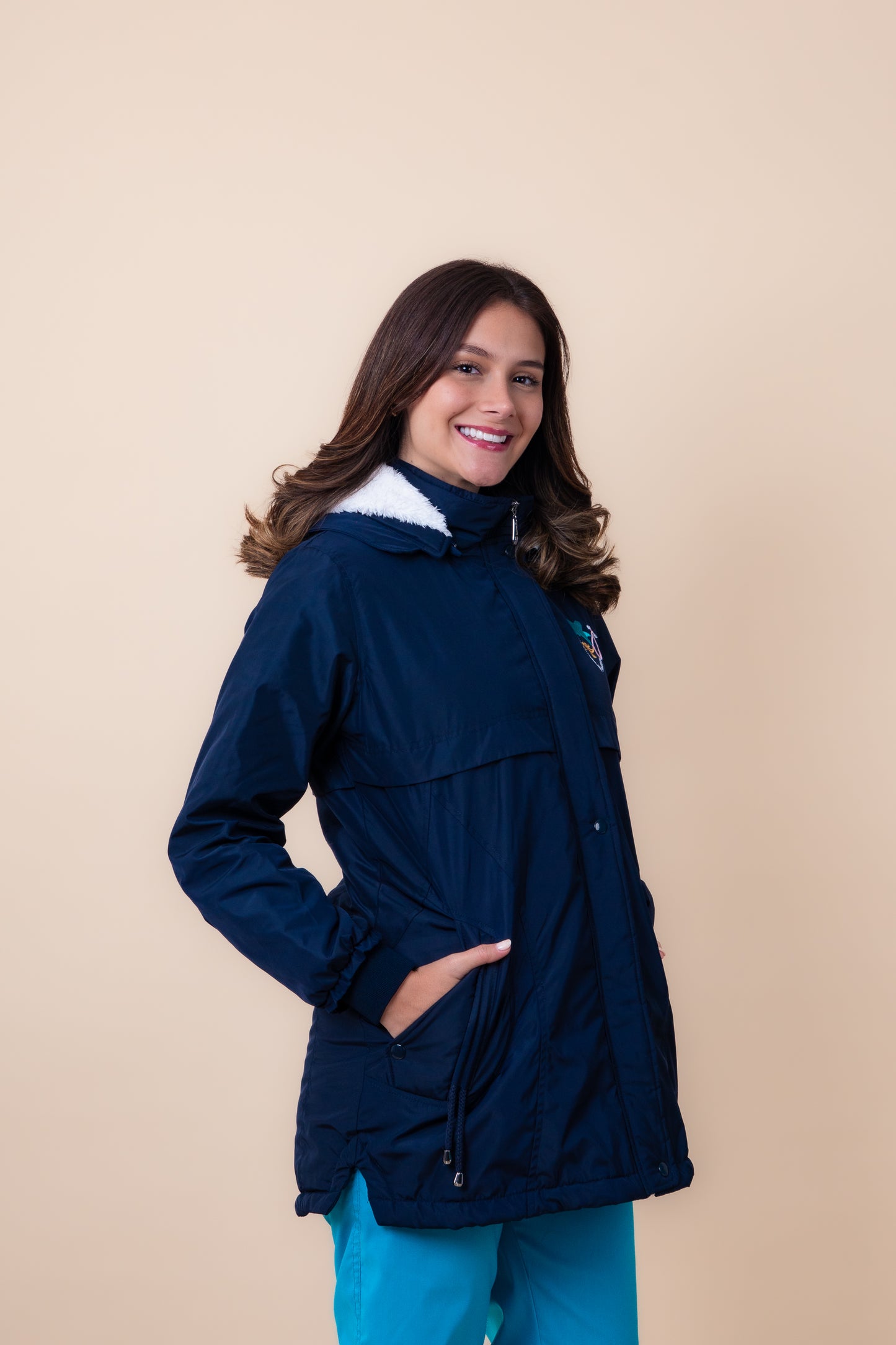 CASACA PARKA AZUL