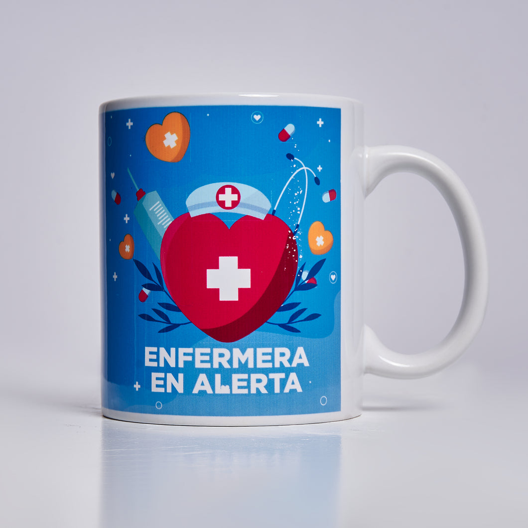 Taza enfermera corazón