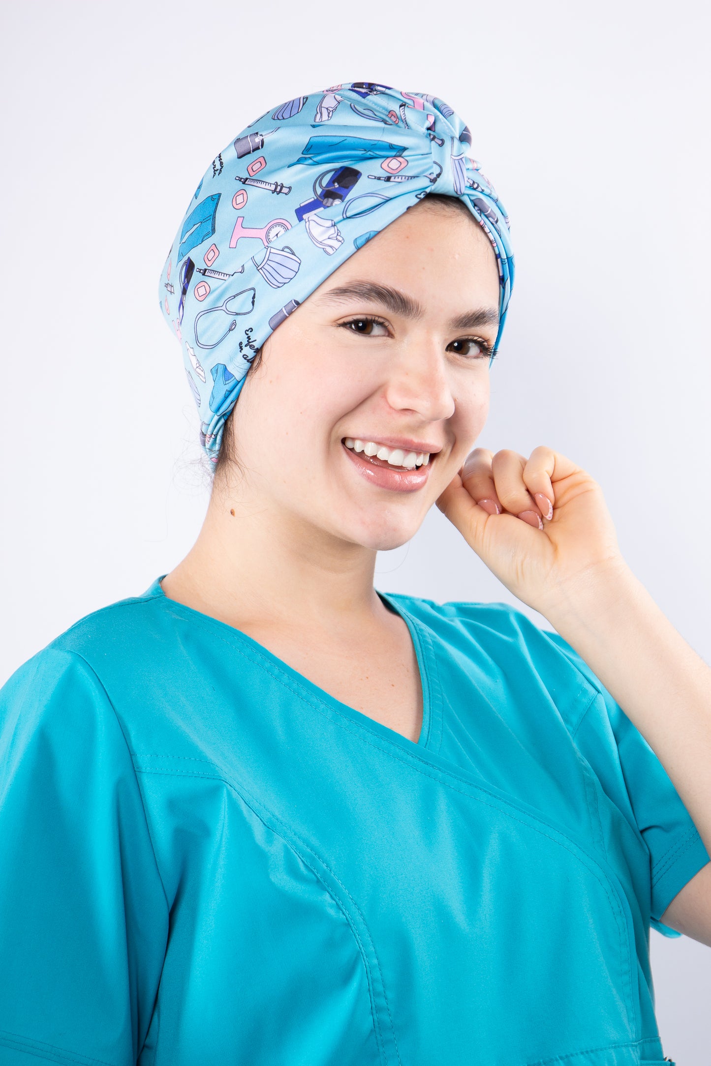 TURBANTE ACCESORIOS TURQUESA